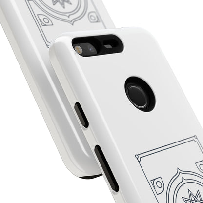 Dubai Architectural Phone Case — Minimal Souvenir Travel Design with Coordinates