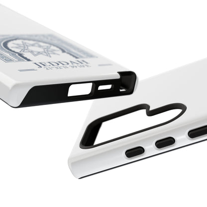 Jeddah Coordinates Phone Case — Blue Islamic Arch Travel Souvenir