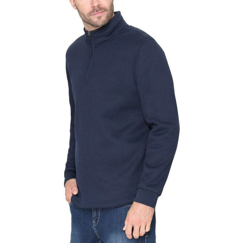 Men’s Bonded Fleece Lined , Quarter Zip Pullover Top