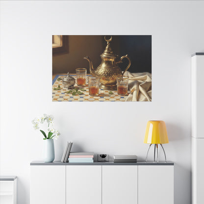Moroccan Tea Still Life Canvas