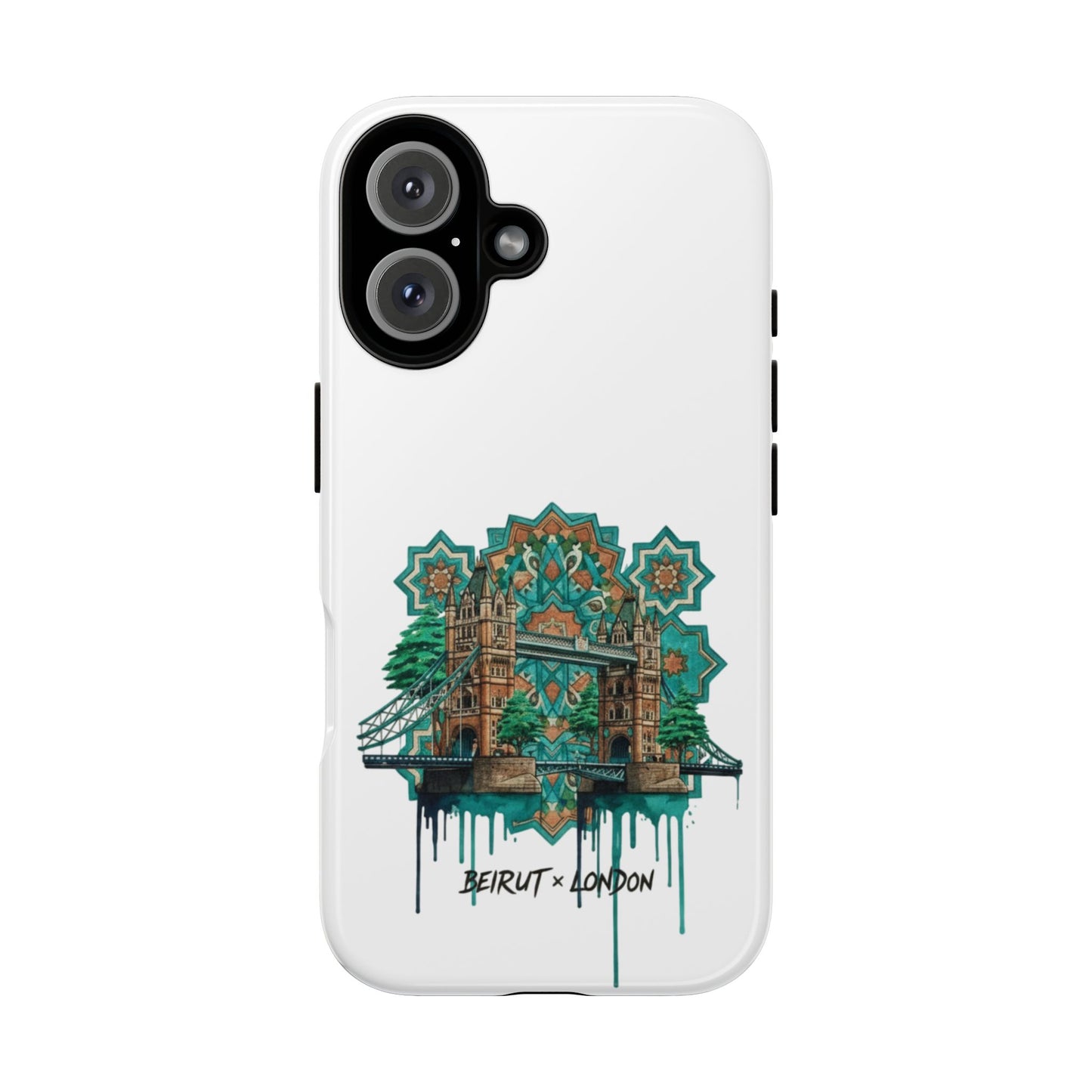 Beirut x London Ornate Phone Case — Turquoise Mosaic Gateway Design