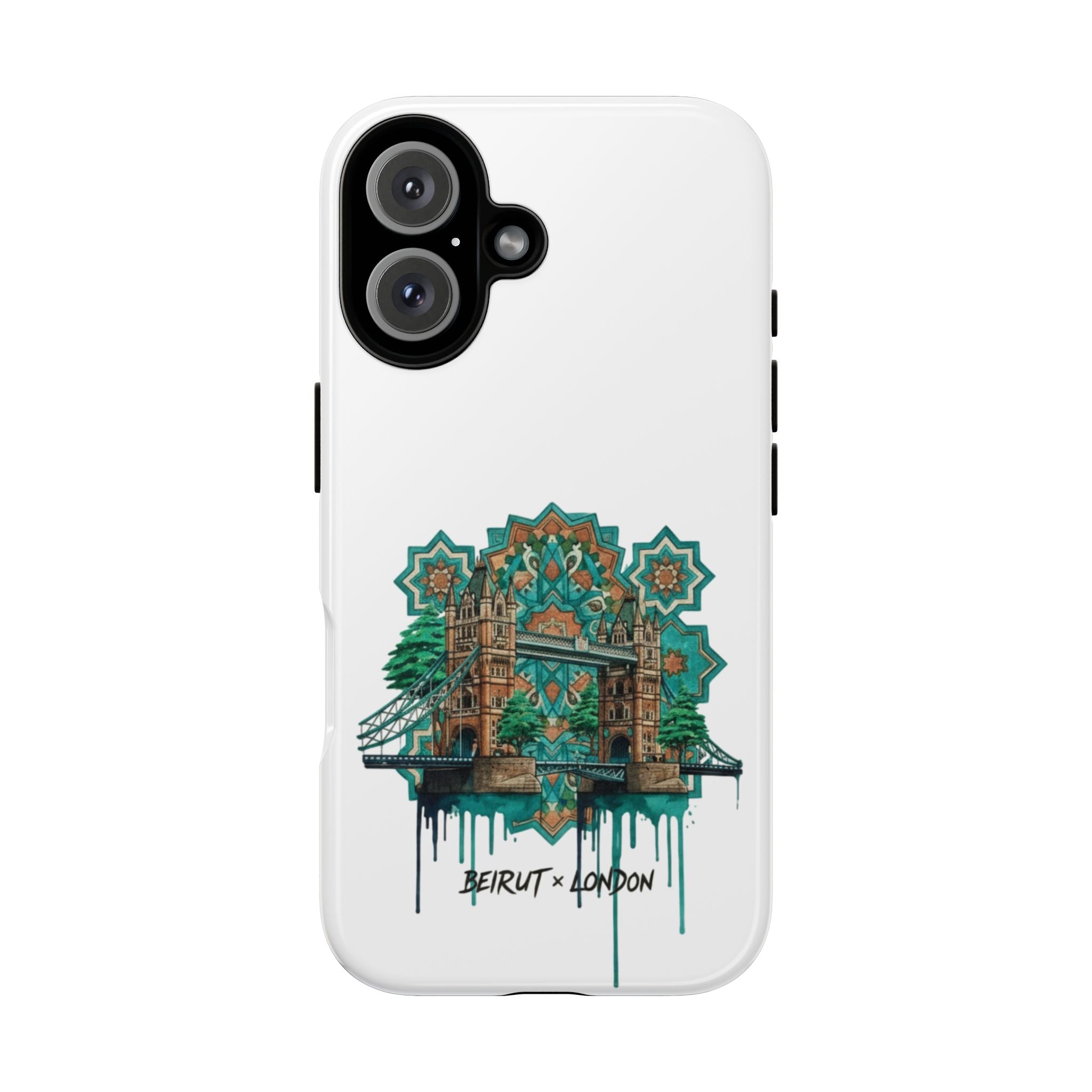 Beirut x London Ornate Phone Case — Turquoise Mosaic Gateway Design