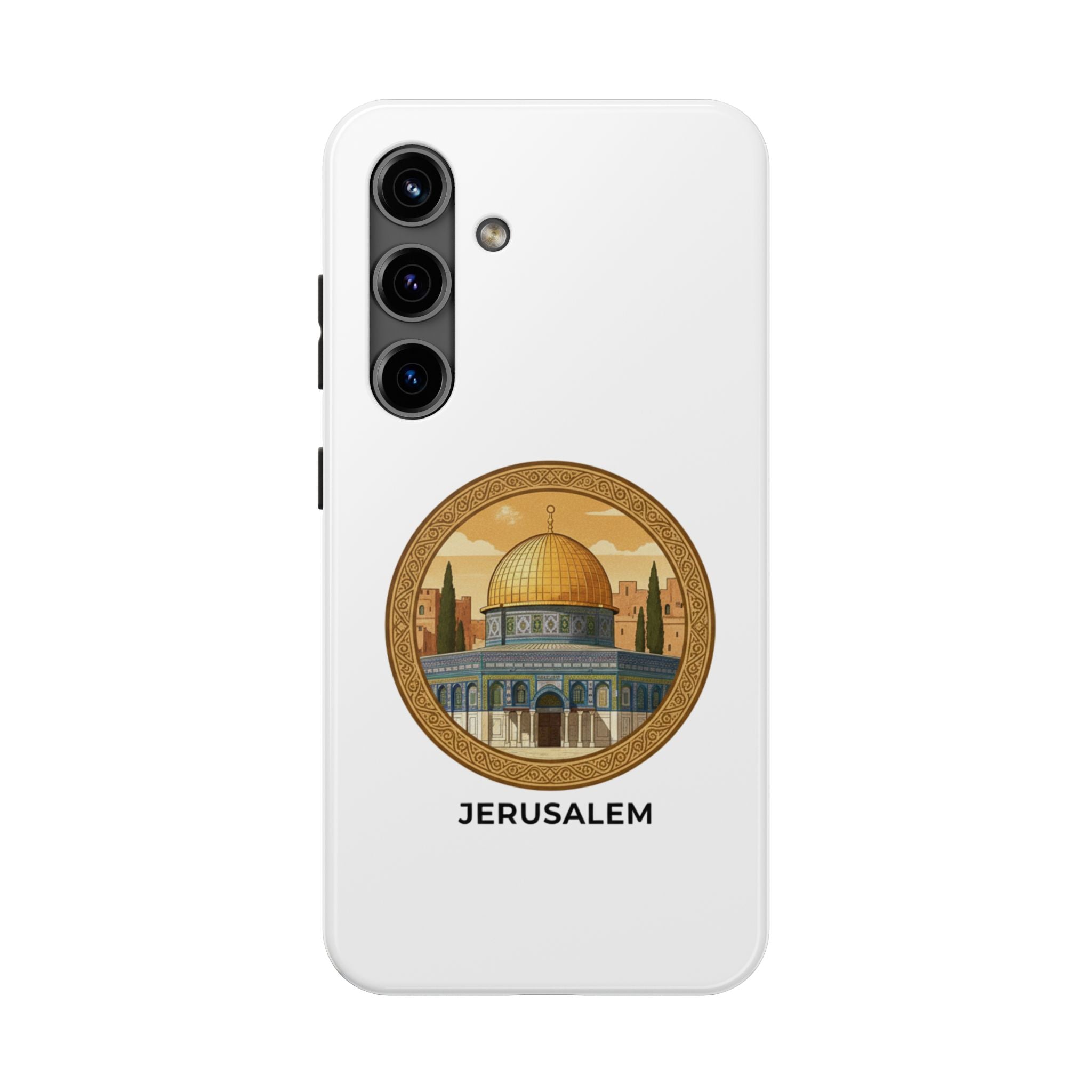 Jerusalem Dome Tough Phone Case — Golden Dome of the Rock Illustration