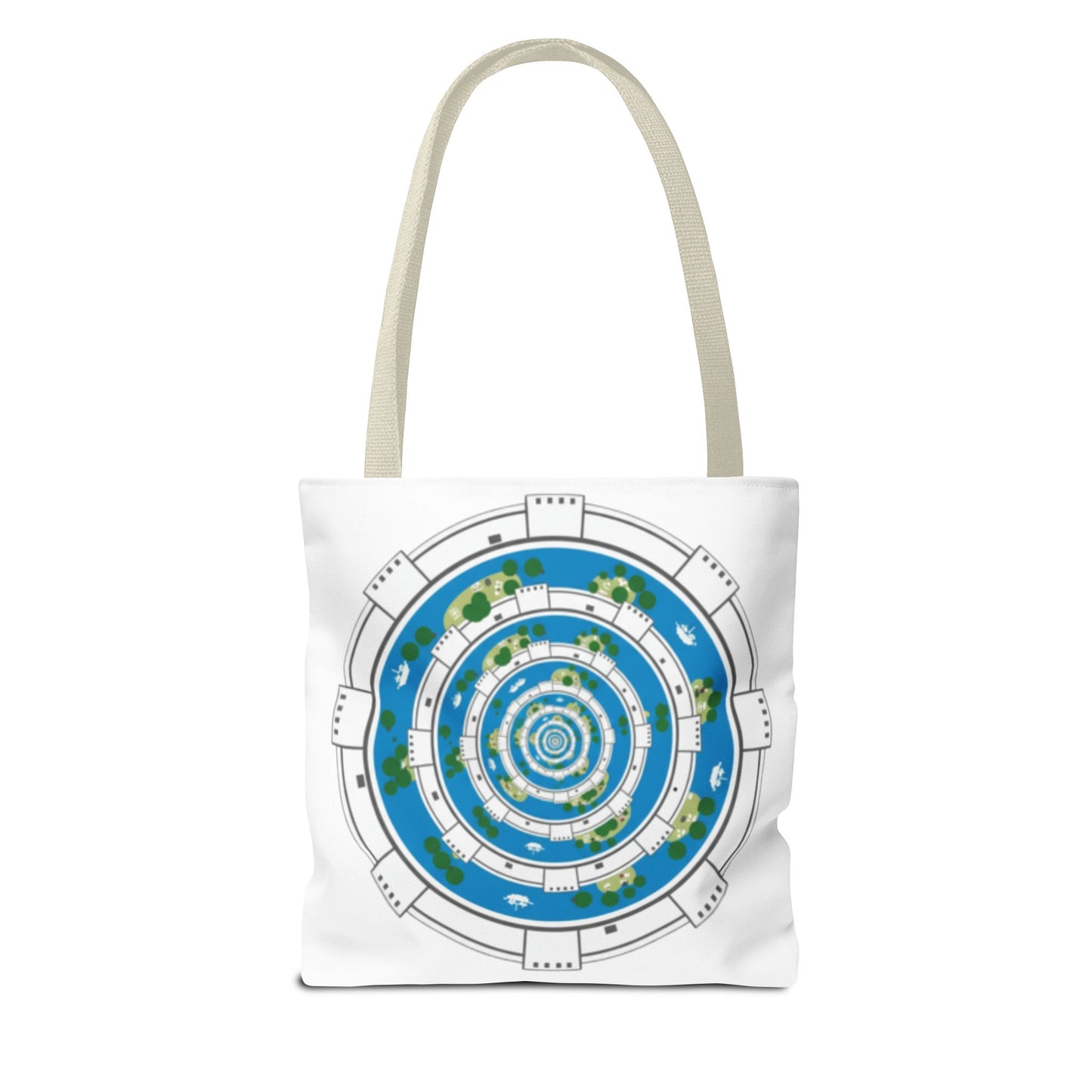 Spiral Island Tote Bag – Nautical Mandala All-Over Print Tote