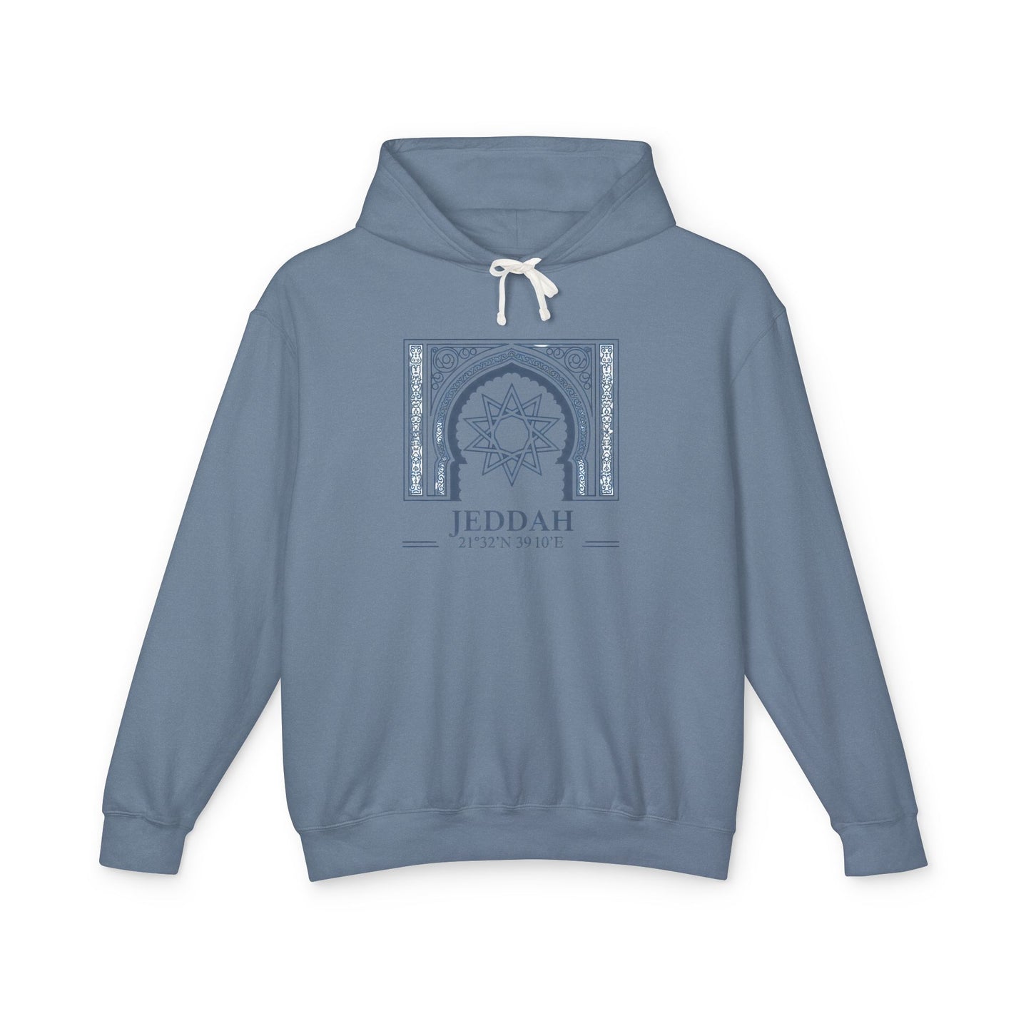 Jeddah Architectural Mandala Hoodie — Middle Eastern Travel Souvenir Sweatshirt