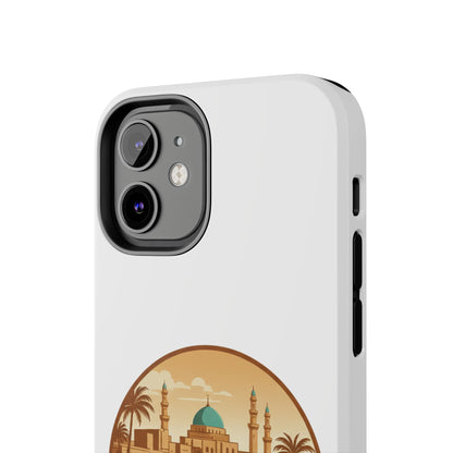 Baghdad Illustrated Tough Phone Case — Vintage Middle East Cityscape Protective Cover