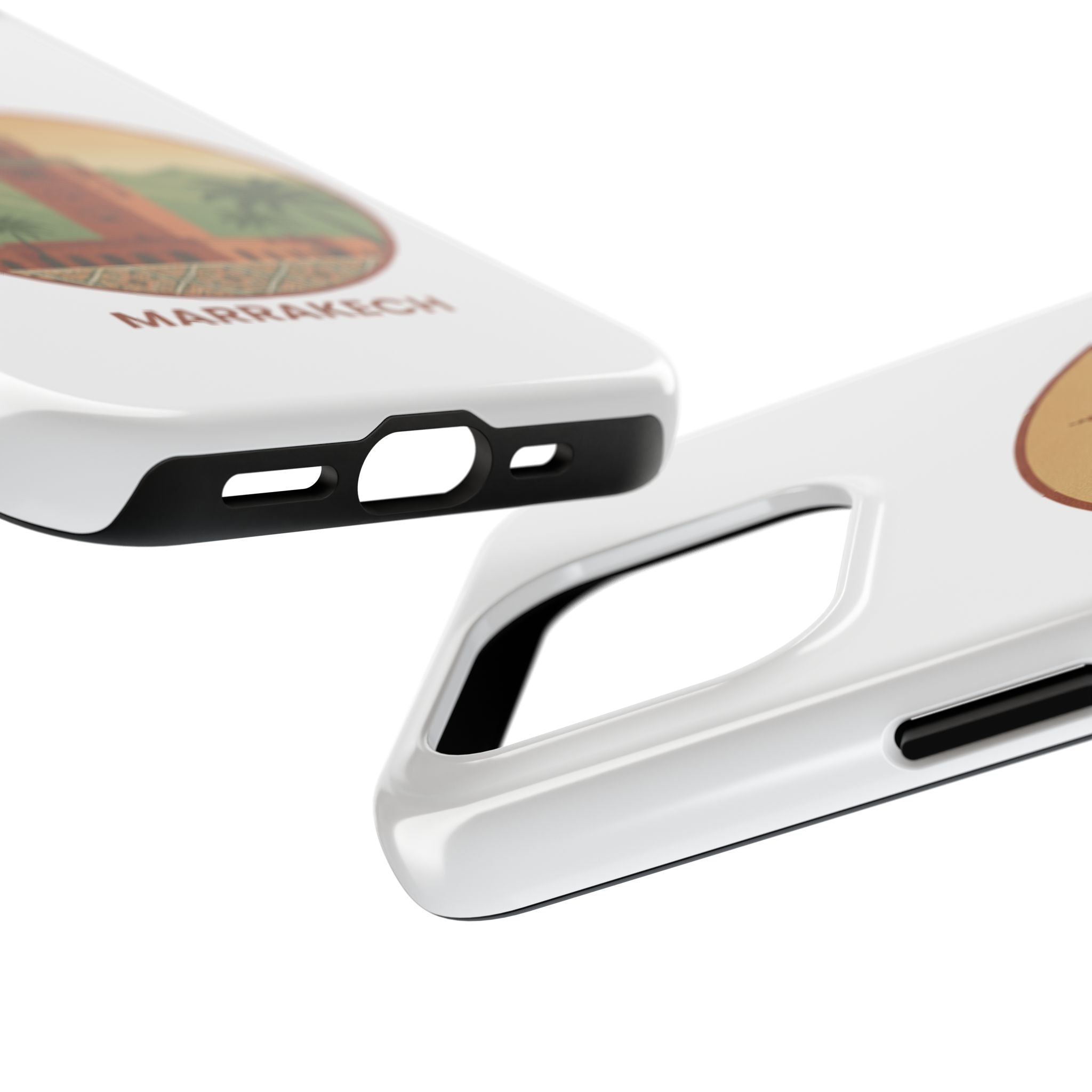 Marrakech Travel Phone Case — Vintage Moroccan Koutoubia Tower Design