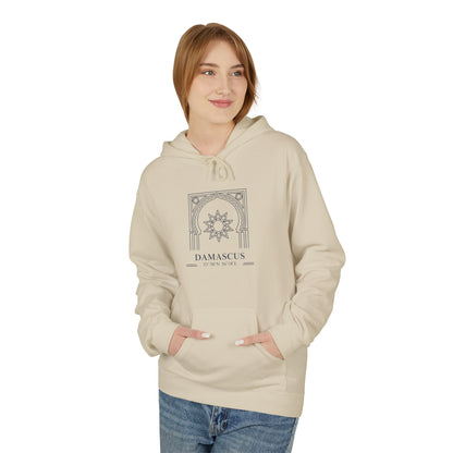 Damascus Heritage Hoodie — Minimal Middle Eastern Motif