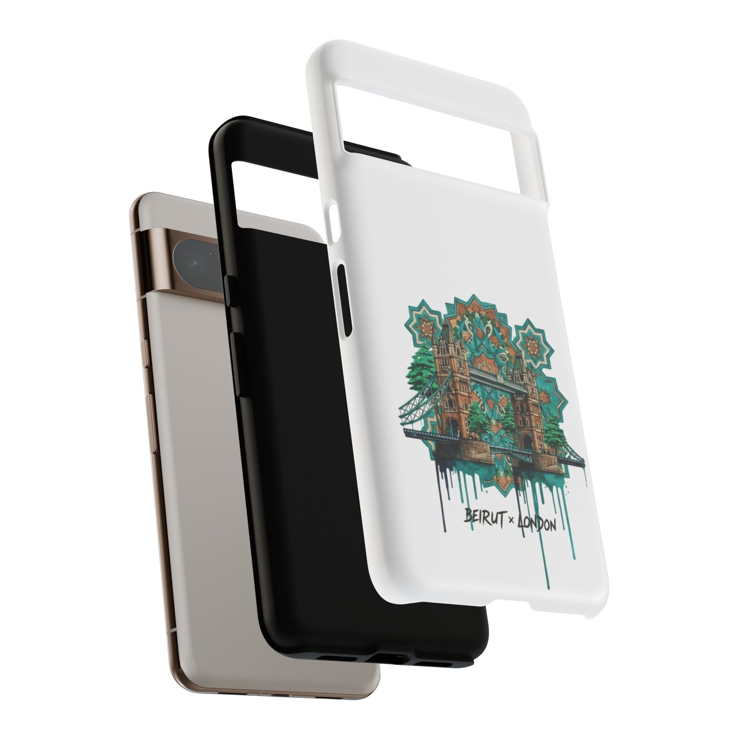Beirut x London Ornate Phone Case — Turquoise Mosaic Gateway Design