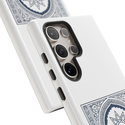 Jeddah Coordinates Phone Case — Arabic Arch Geometric Design