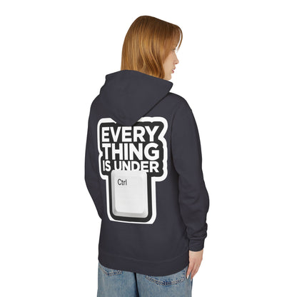 Everything Is Under Ctrl Hoodie — Funny Tech Keyboard Graphic Lightweight Hoodie