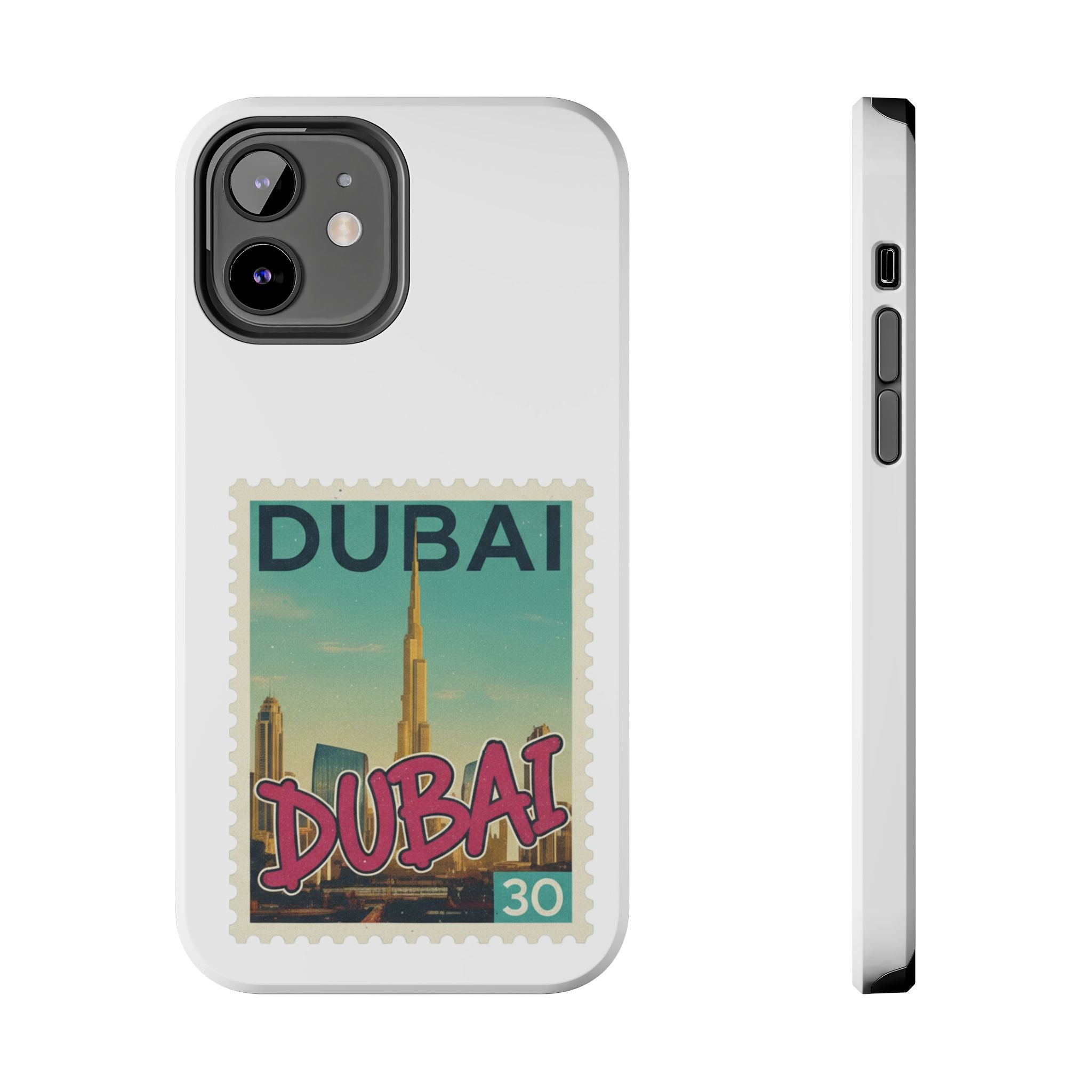 Dubai Postage Stamp Phone Case — Travel-Inspired Tough iPhone Case