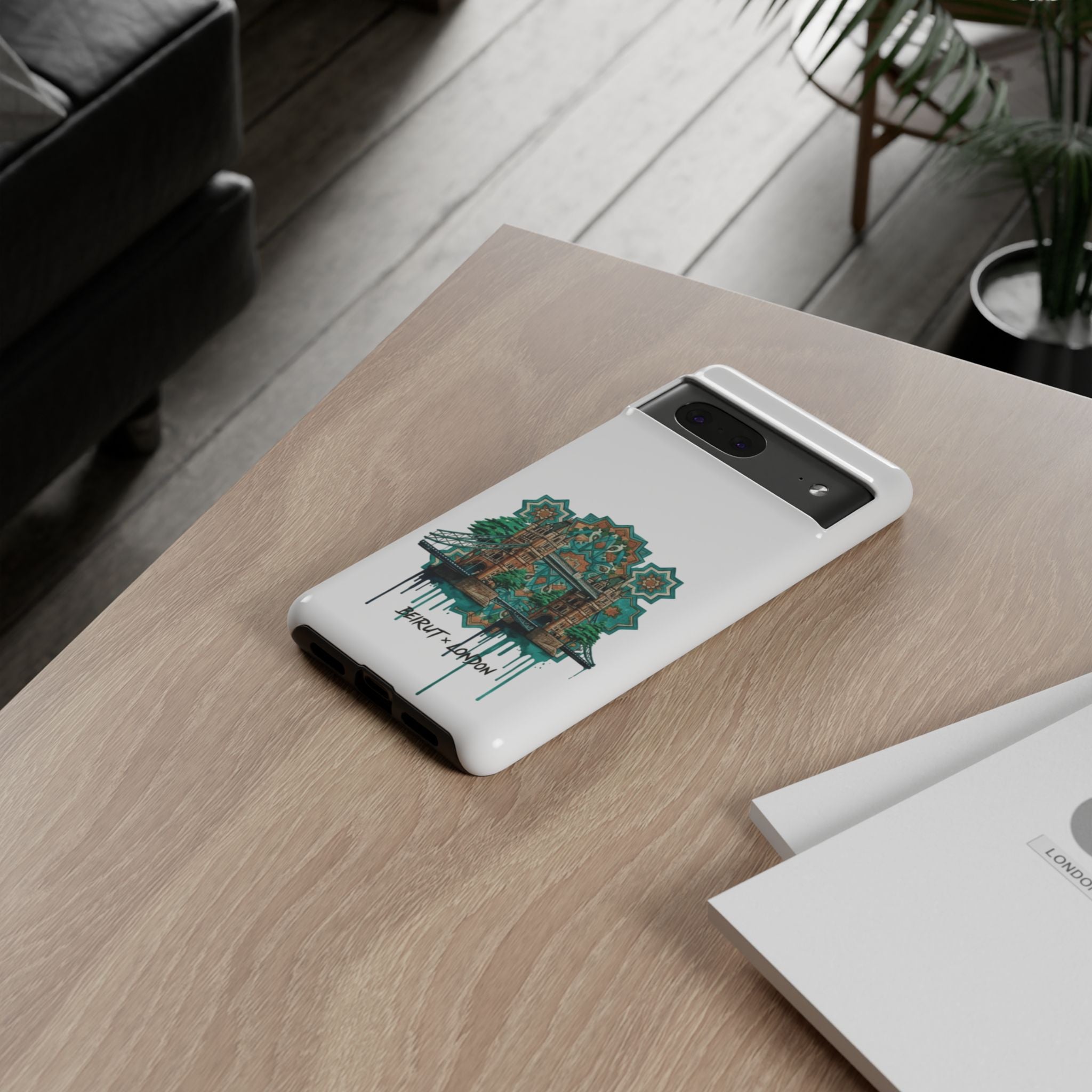 Beirut x London Ornate Phone Case — Turquoise Mosaic Gateway Design