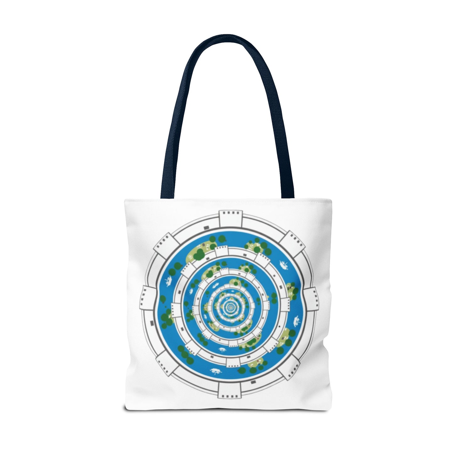 Spiral Island Tote Bag – Nautical Mandala All-Over Print Tote