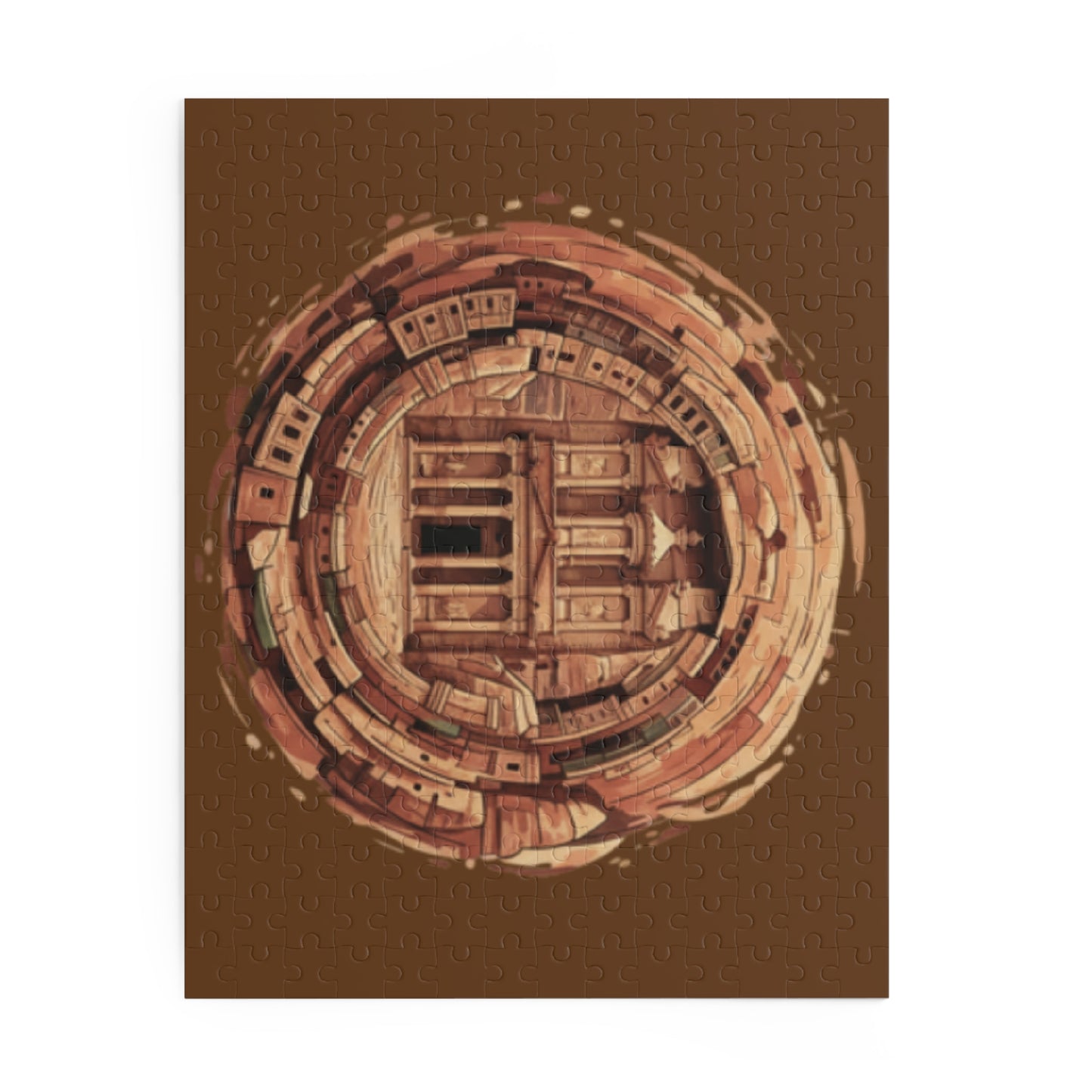 Puzzle — Petra Circular Vintage Architecture Jigsaw (120/252/500 pcs)