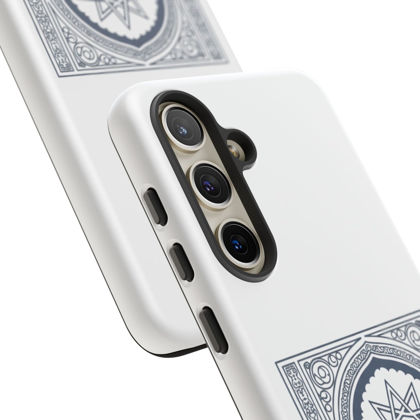 Jeddah Coordinates Phone Case — Arabic Arch Geometric Design