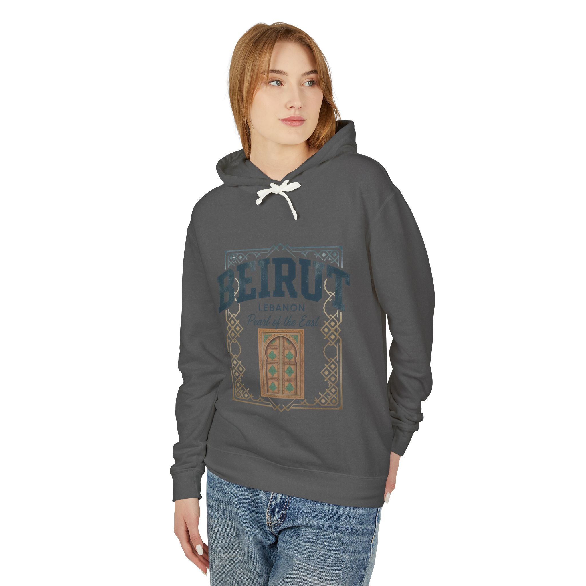 Beirut Vintage Door Hoodie — Lebanon "Pearl of the East" Travel Sweatshirt