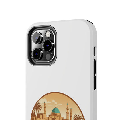 Baghdad Illustrated Tough Phone Case — Vintage Middle East Cityscape Protective Cover