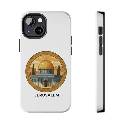 Jerusalem Dome Tough Phone Case — Golden Dome of the Rock Illustration