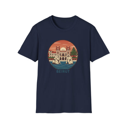 Beirut Vintage Landmark T-Shirt — Retro Cityscape Tee
