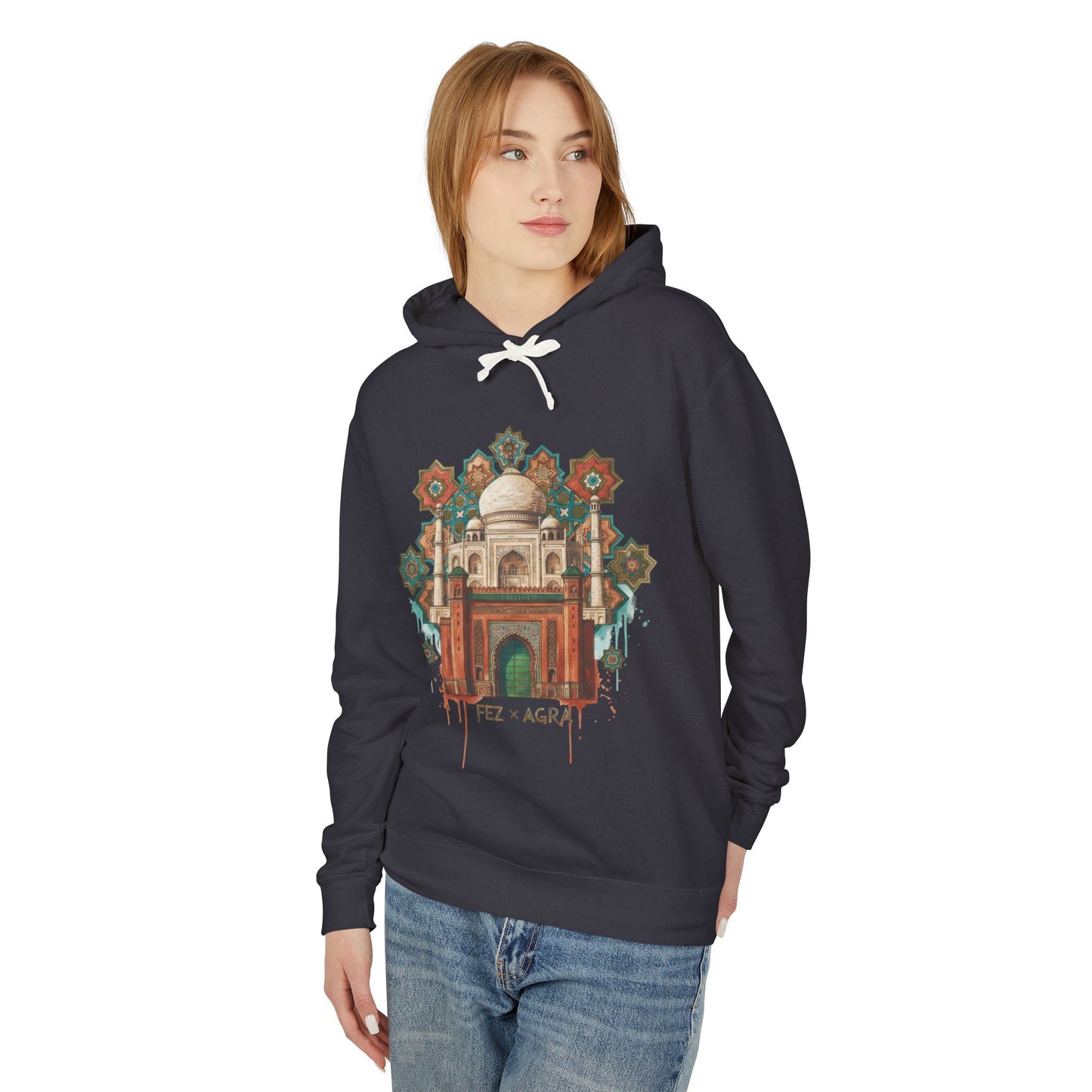 Beirut Souk Floral Hoodie — Lebanon Architectural Art Pullover