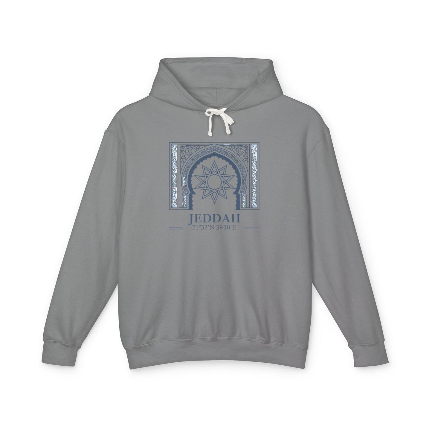 Jeddah Architectural Mandala Hoodie — Middle Eastern Travel Souvenir Sweatshirt