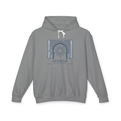 Jeddah Architectural Mandala Hoodie — Middle Eastern Travel Souvenir Sweatshirt