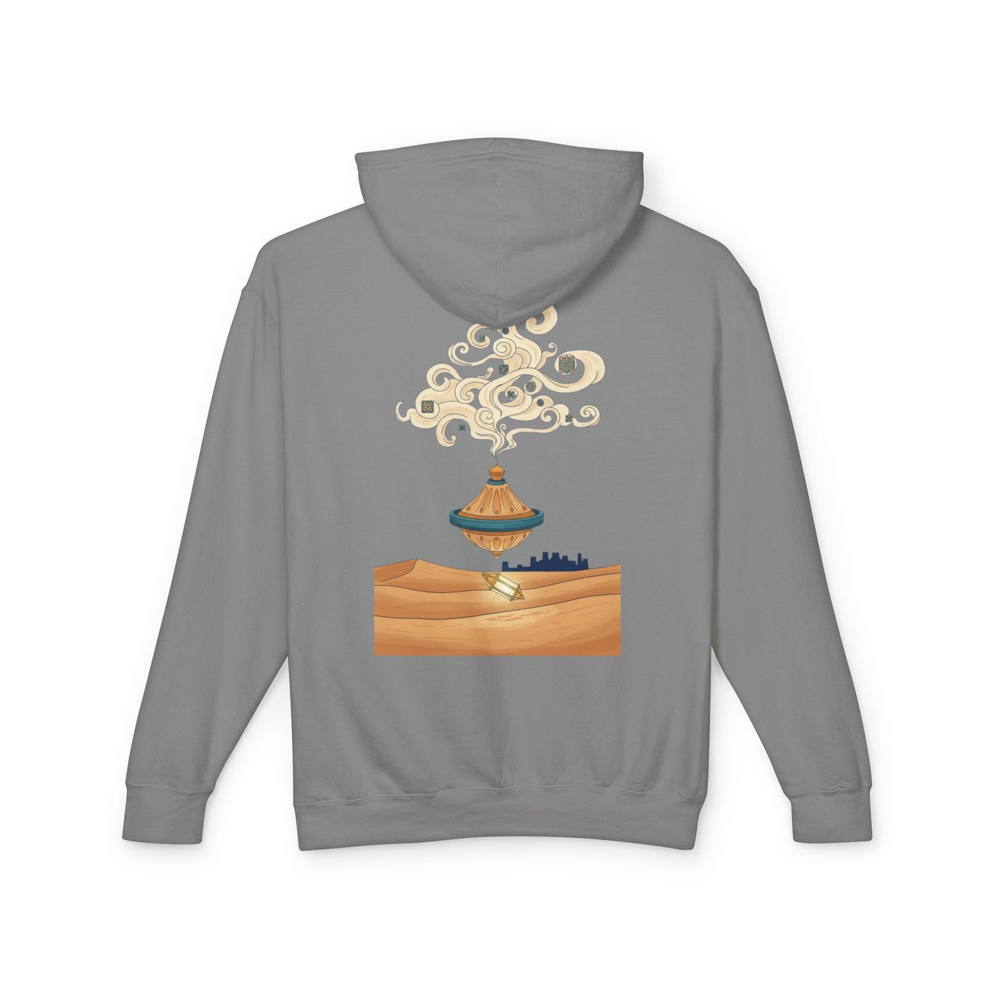 Desert Lamp Hoodie — Boho Floating Lantern Desert Sweatshirt