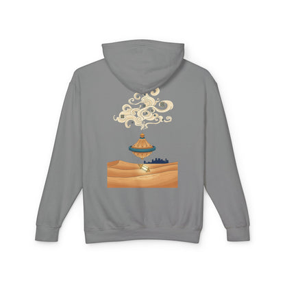 Desert Lamp Hoodie — Boho Floating Lantern Desert Sweatshirt