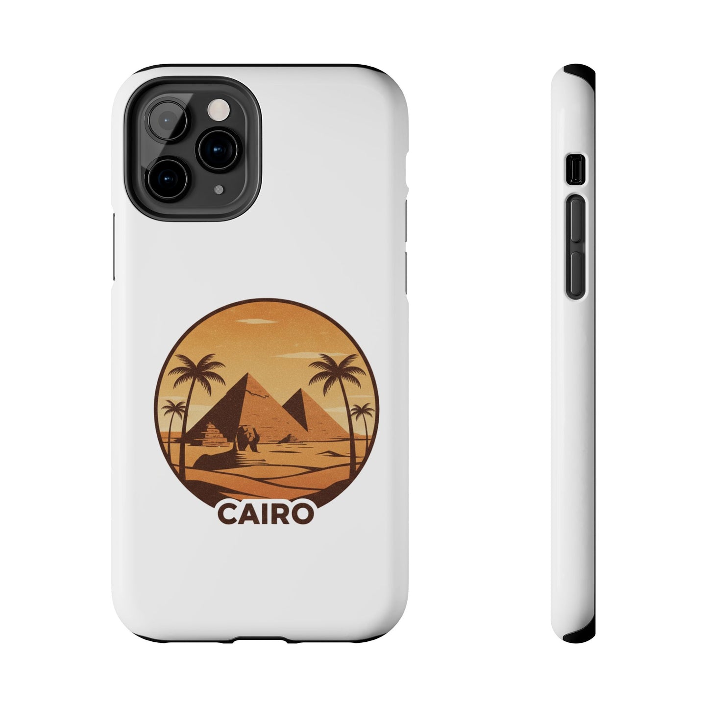 Cairo Pyramids Tough Phone Case — Vintage Egypt Travel iPhone/Android Protective Cover
