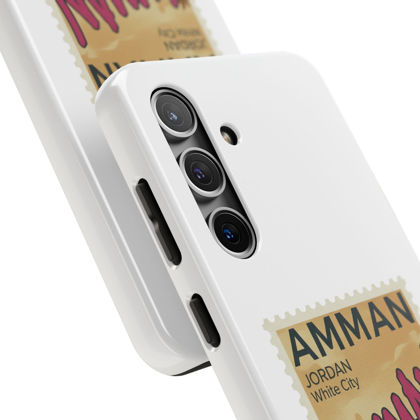 Amman Stamp Tough Phone Case — Jordan Travel Vintage Postage Design