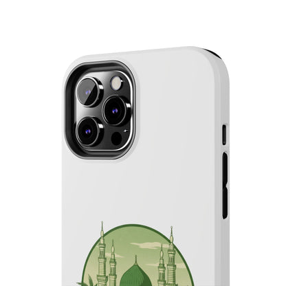 Medina Mosque Tough Phone Case – Islamic Landmark Green Phone Cover