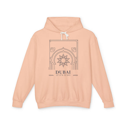 Dubai Architectural Hoodie — Minimal Line Art Travel Sweatshirt