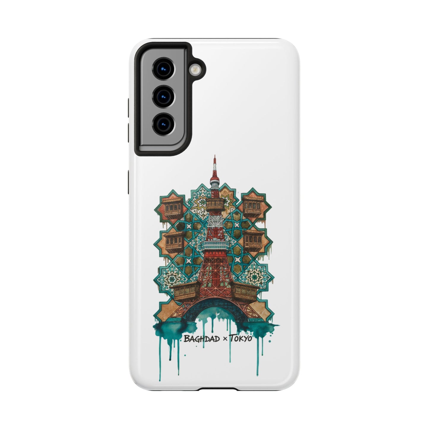 Coque de téléphone résistante — Illustration fusion Bagdad x Tokyo