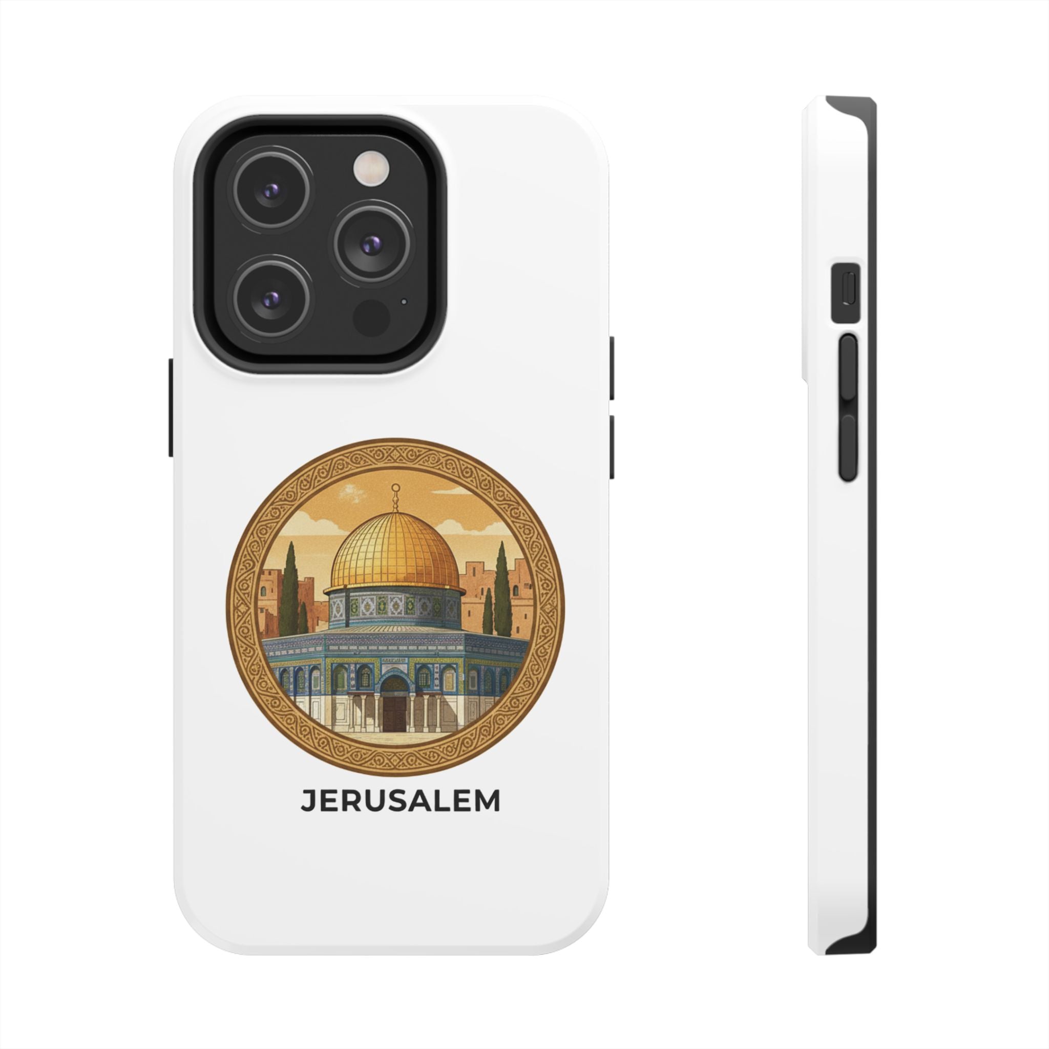 Jerusalem Dome Tough Phone Case — Golden Dome of the Rock Illustration