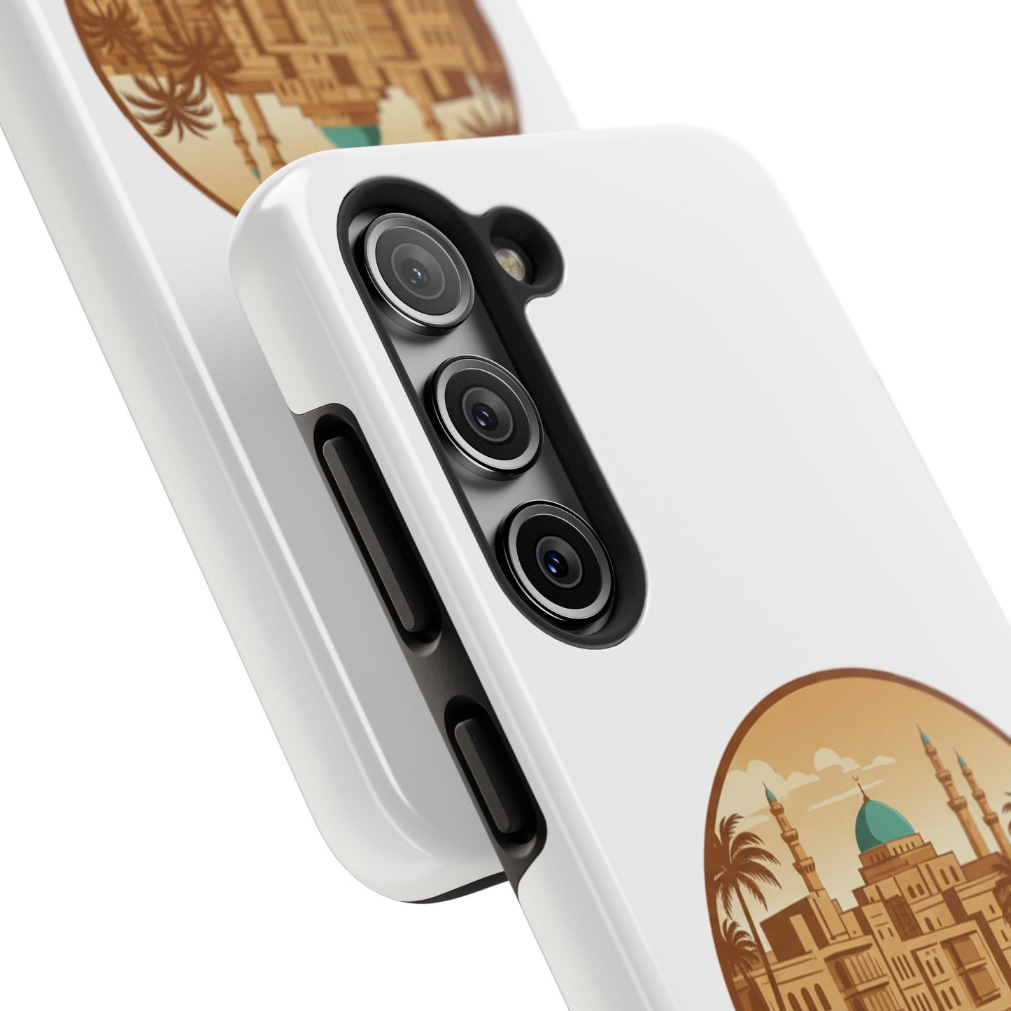 Baghdad Illustrated Tough Phone Case — Vintage Middle East Cityscape Protective Cover