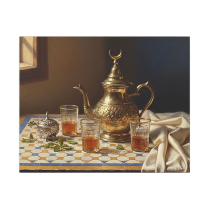 Moroccan Tea Still Life Canvas