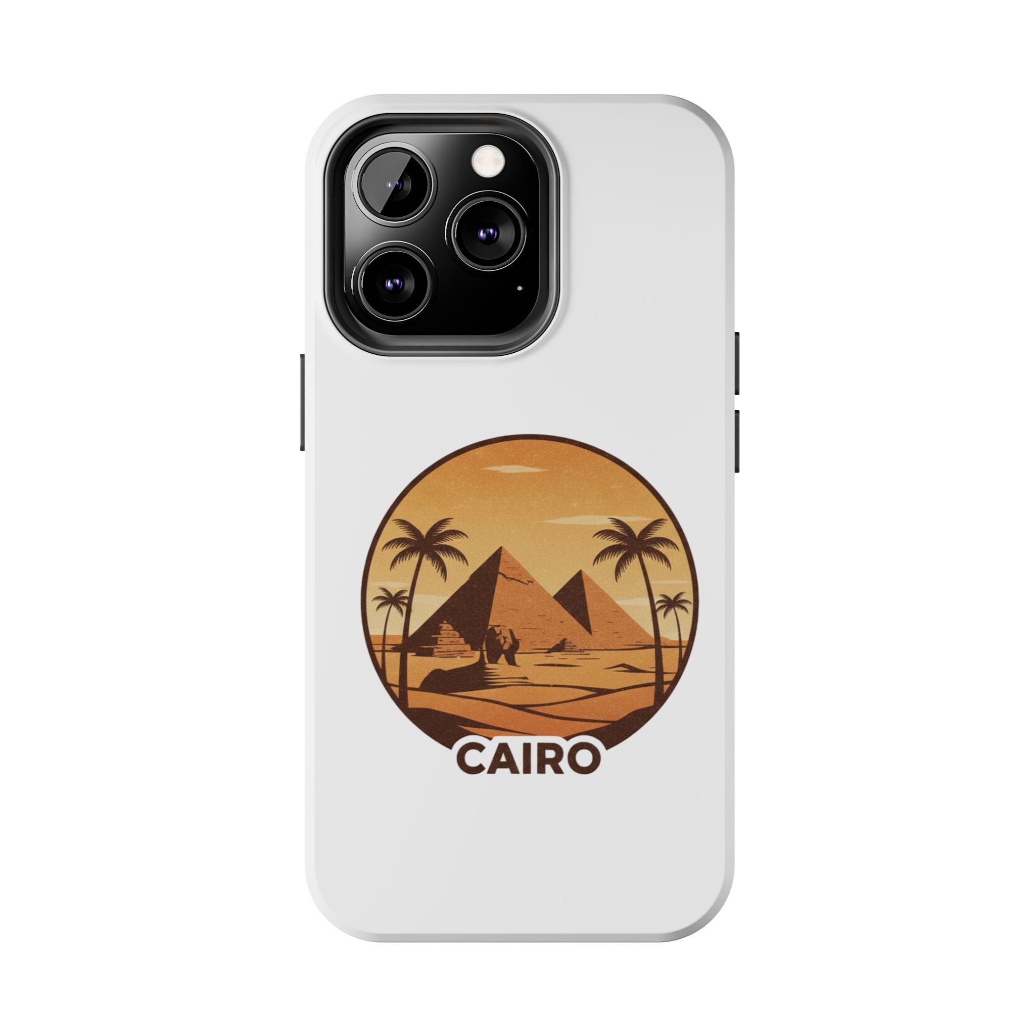 Cairo Pyramids Tough Phone Case — Vintage Egypt Travel iPhone/Android Protective Cover