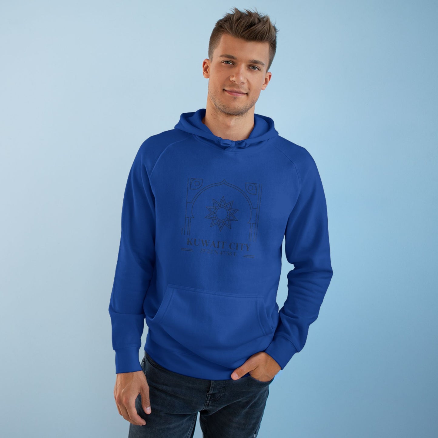 Kuwait City Architectural Hoodie — Minimalist Middle East Travel Sweatshirt