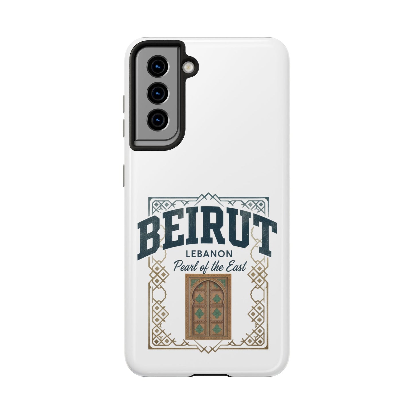 Beirut Lebanon Tough Phone Case — 'Pearl of the East' Vintage Door Design