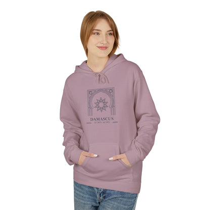 Damascus Heritage Hoodie — Minimal Middle Eastern Motif