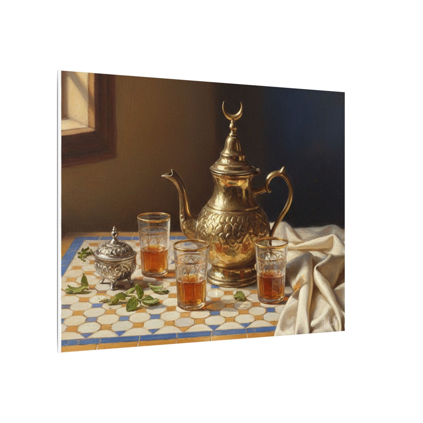 Moroccan Tea Still Life Canvas