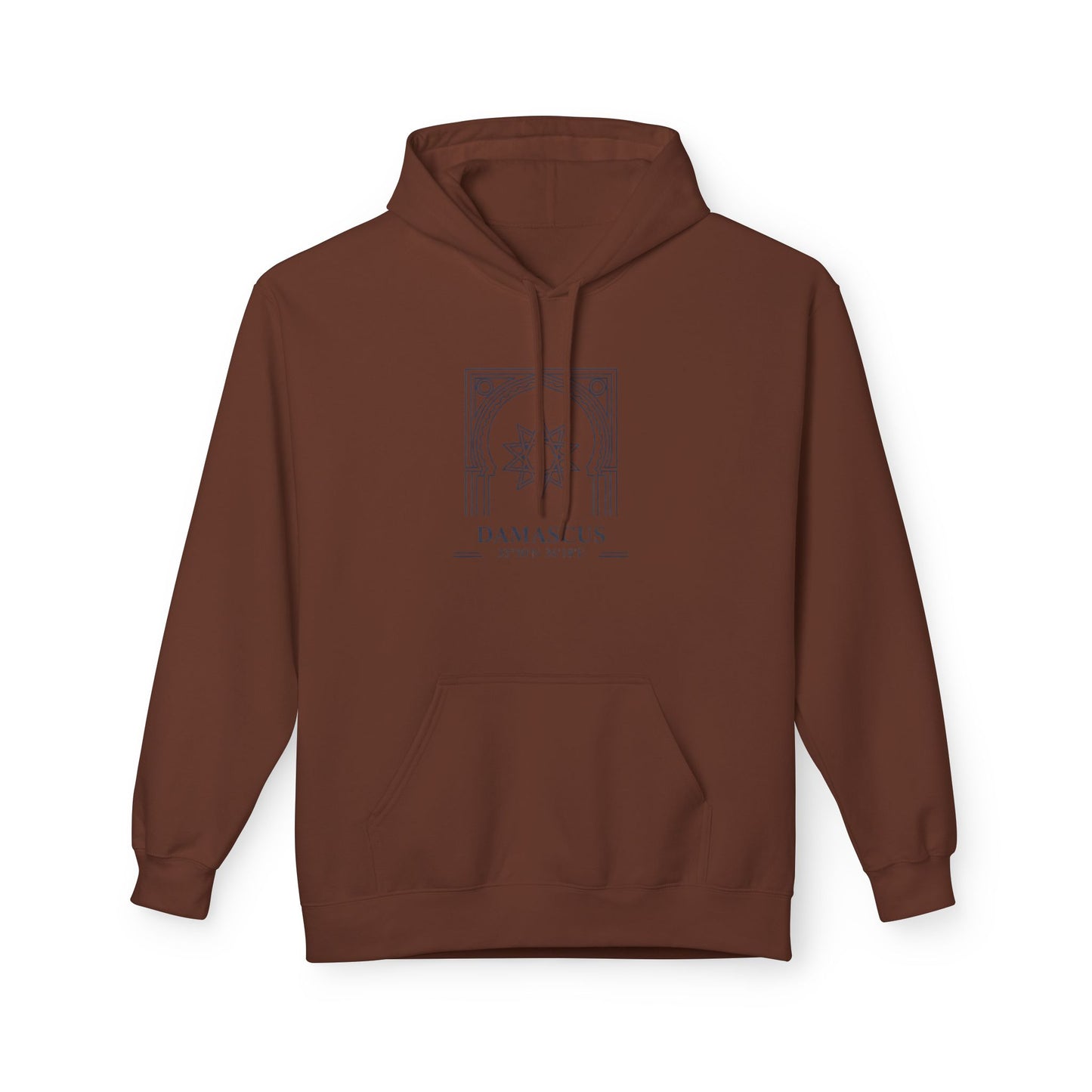 Damascus Heritage Hoodie — Minimal Middle Eastern Motif