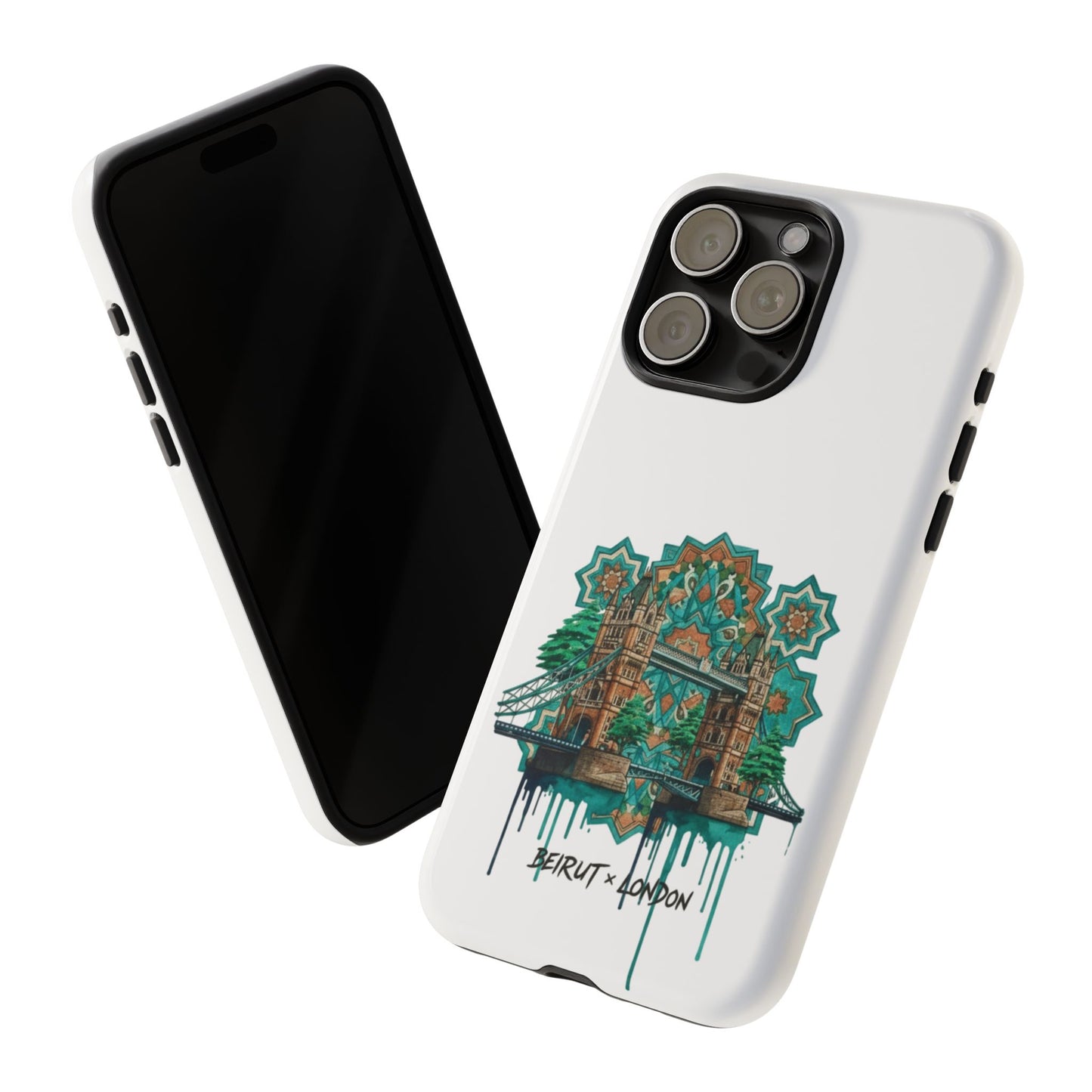 Beirut x London Ornate Phone Case — Turquoise Mosaic Gateway Design
