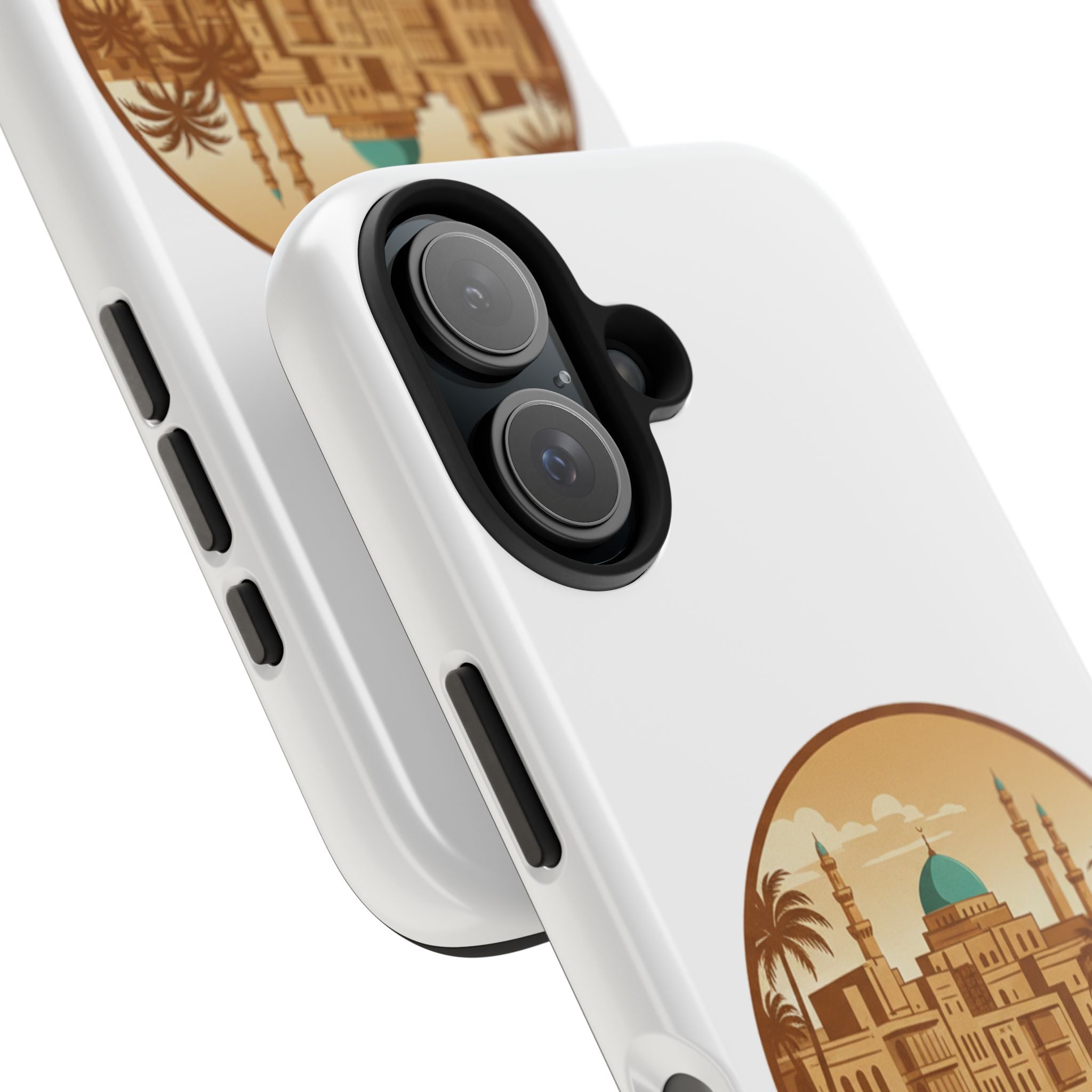 Baghdad Illustrated Tough Phone Case — Vintage Middle East Cityscape Protective Cover