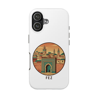 Étui de téléphone résistant Fez City — Étui de téléphone de voyage motif arche marocaine