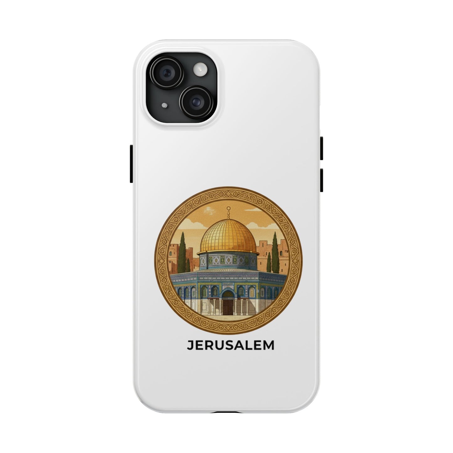 Jerusalem Dome Tough Phone Case — Golden Dome of the Rock Illustration