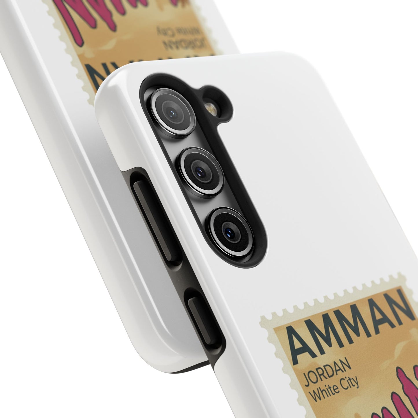 Amman Stamp Tough Phone Case — Jordan Travel Vintage Postage Design