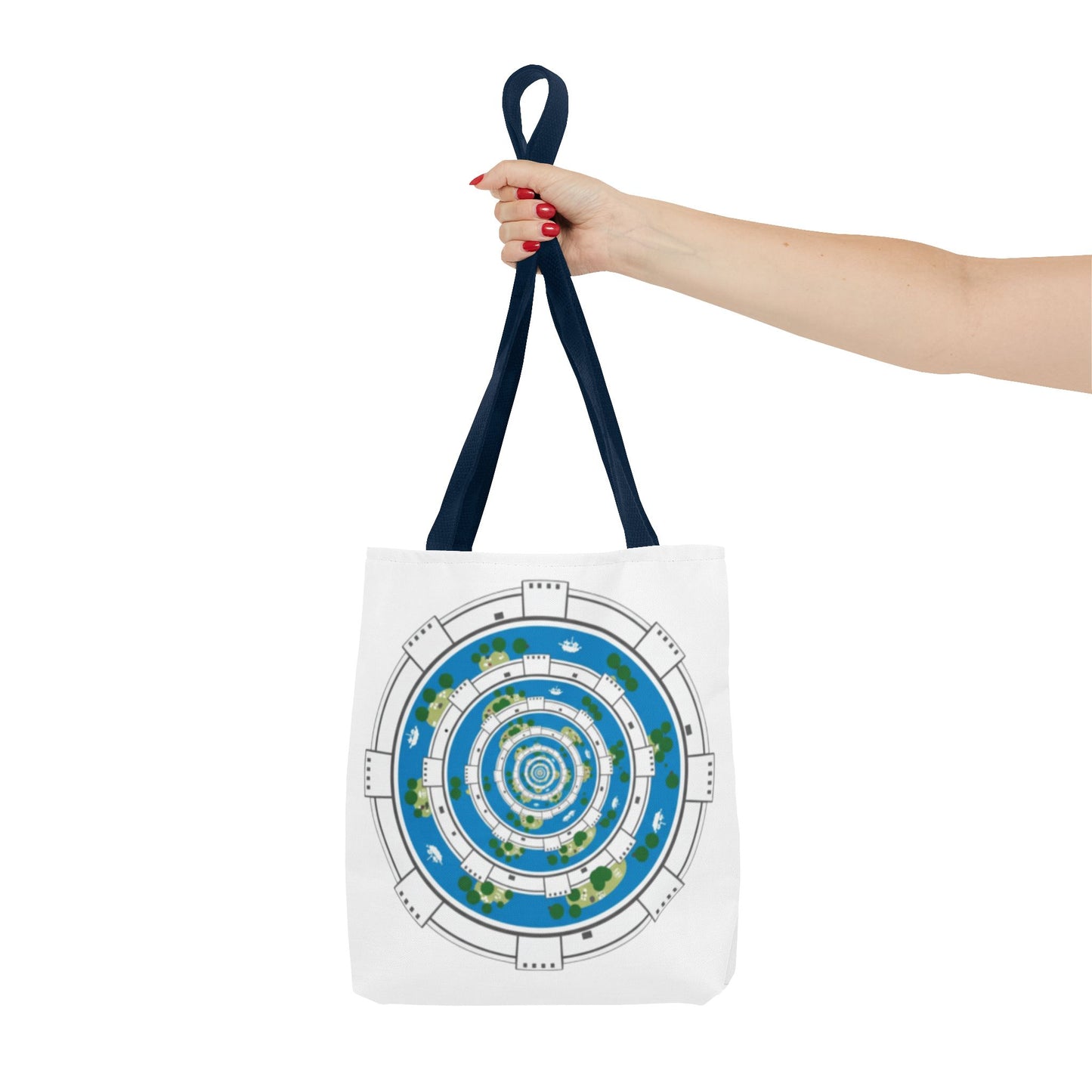 Spiral Island Tote Bag – Nautical Mandala All-Over Print Tote