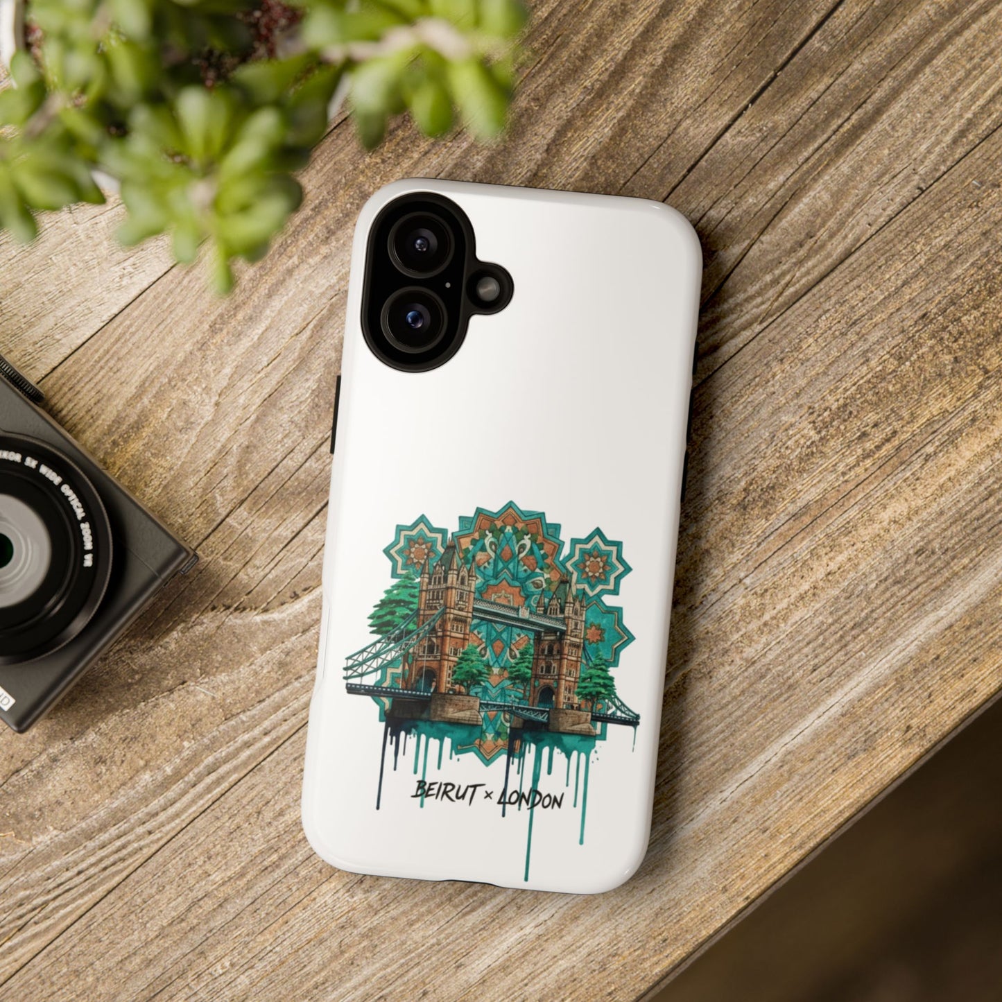 Beirut x London Ornate Phone Case — Turquoise Mosaic Gateway Design
